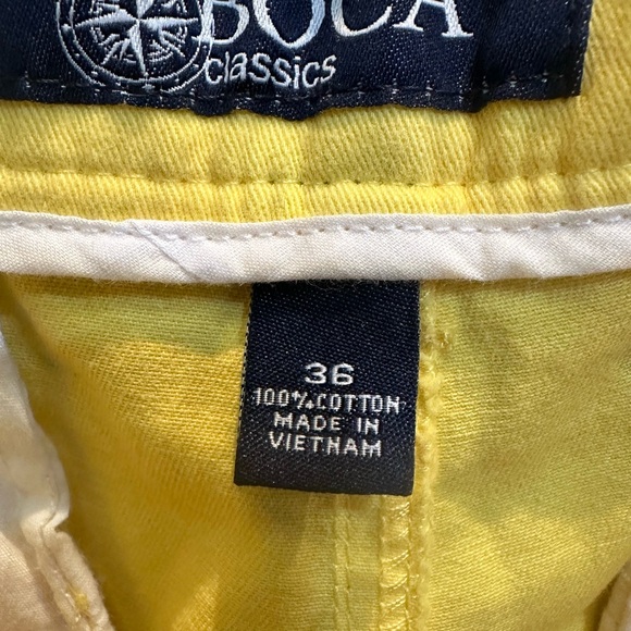 NWT Men's Boca Classics 100% Brushed Cotton Flat-Front Shark Print Shorts - Picture 6 of 9